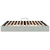 Ottoman Bed Frame with Storage Light Grey 160 x 200 cm Velvet