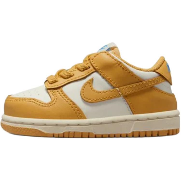 Nike Dunk Low TD Honeycomb Baby Sneakers Tan Sail University-Blue FB9107-700 25