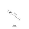 ZISIZ Mirror Finish 304 Stainless Steel Dessert Spoon Set