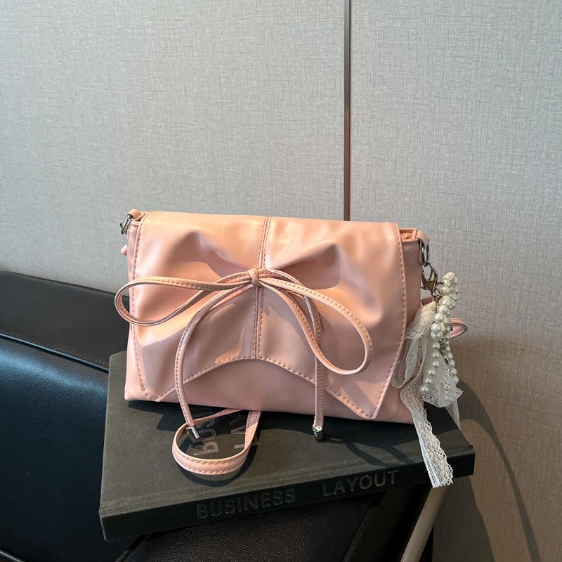 Bag Femininity Bow Small Square Bag New High Value Fashion Women's Bag Ins Trendy Fashion Shoulder Bag