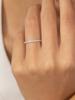 Jewlier 925 Sterling Silver Fashion 1.4MM 1.6MM 1.8MM Full Zircon Ring For Women Engagement Wedding High Quality Fine Jewelry