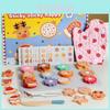 Wooden Play Kitchen Toy With Baking Cookies For Imaginative Role Play And Parent Child Interaction