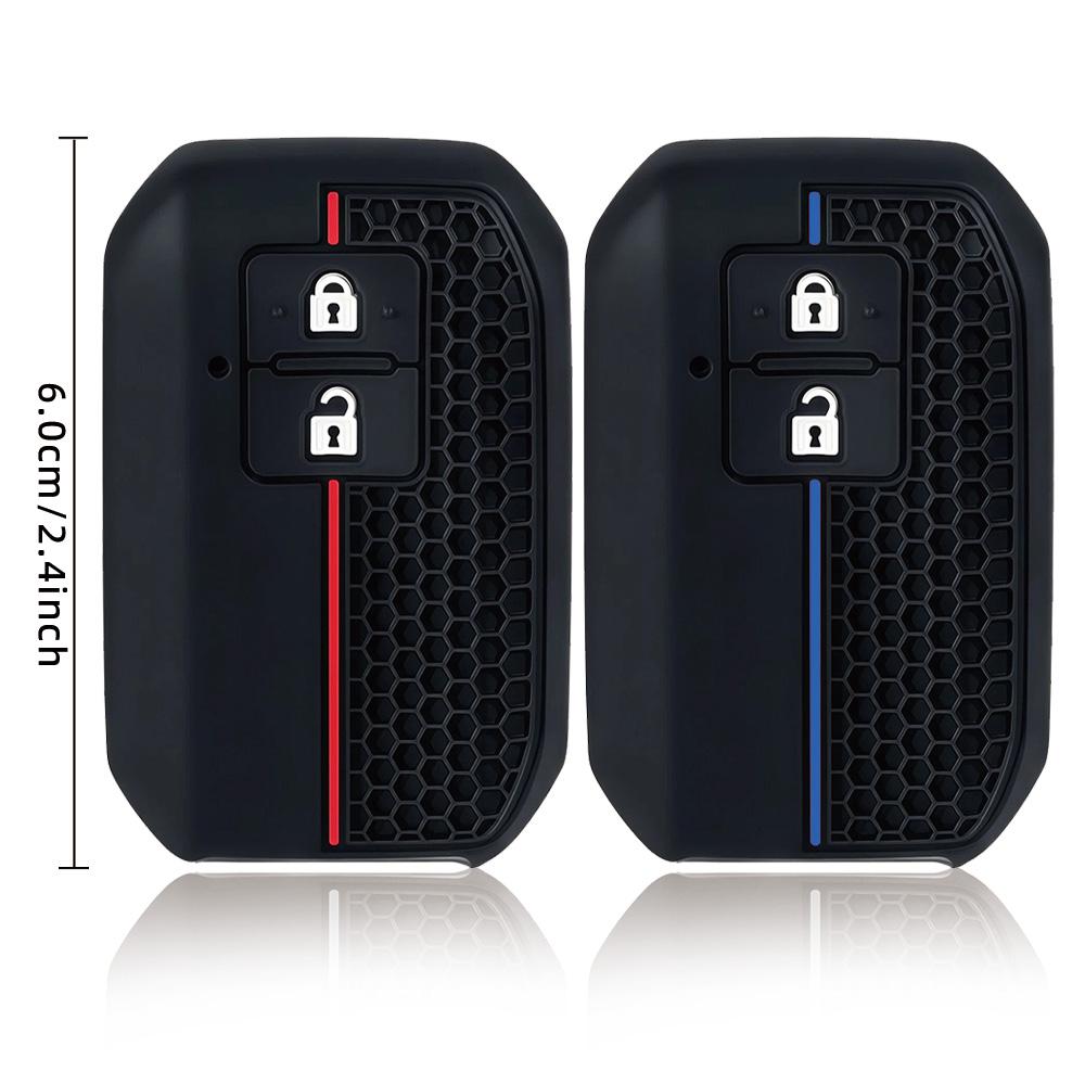 Premium Soft Silicone Car Key Case Cover For Suzuki Swift Keyless Fob Shell Skin Keyring Key Chain Holder Protector