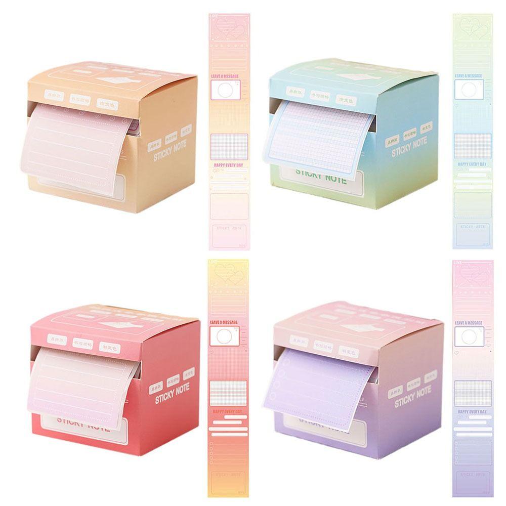 256Pcs/Set Full Adhesive Sticky Note Pull-out Design Labels Stickers School/Office