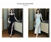 Elegant French High-End Summer Evening Gown - Sexy Long Light Luxury Dress A716