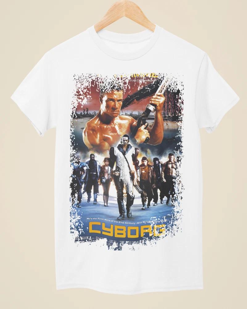 Cyborg Movie Poster Inspired Unisex White TShirt S