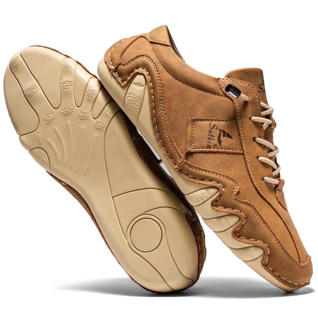 Men's Low-Top Casual Loafers - Octopus Design, Plus Size Available