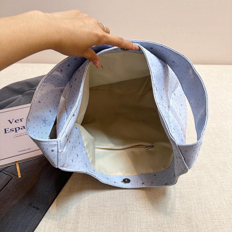 Gepunktete Schultertasche mit großem Fassungsvermögen, Damen-Arbeitstasche