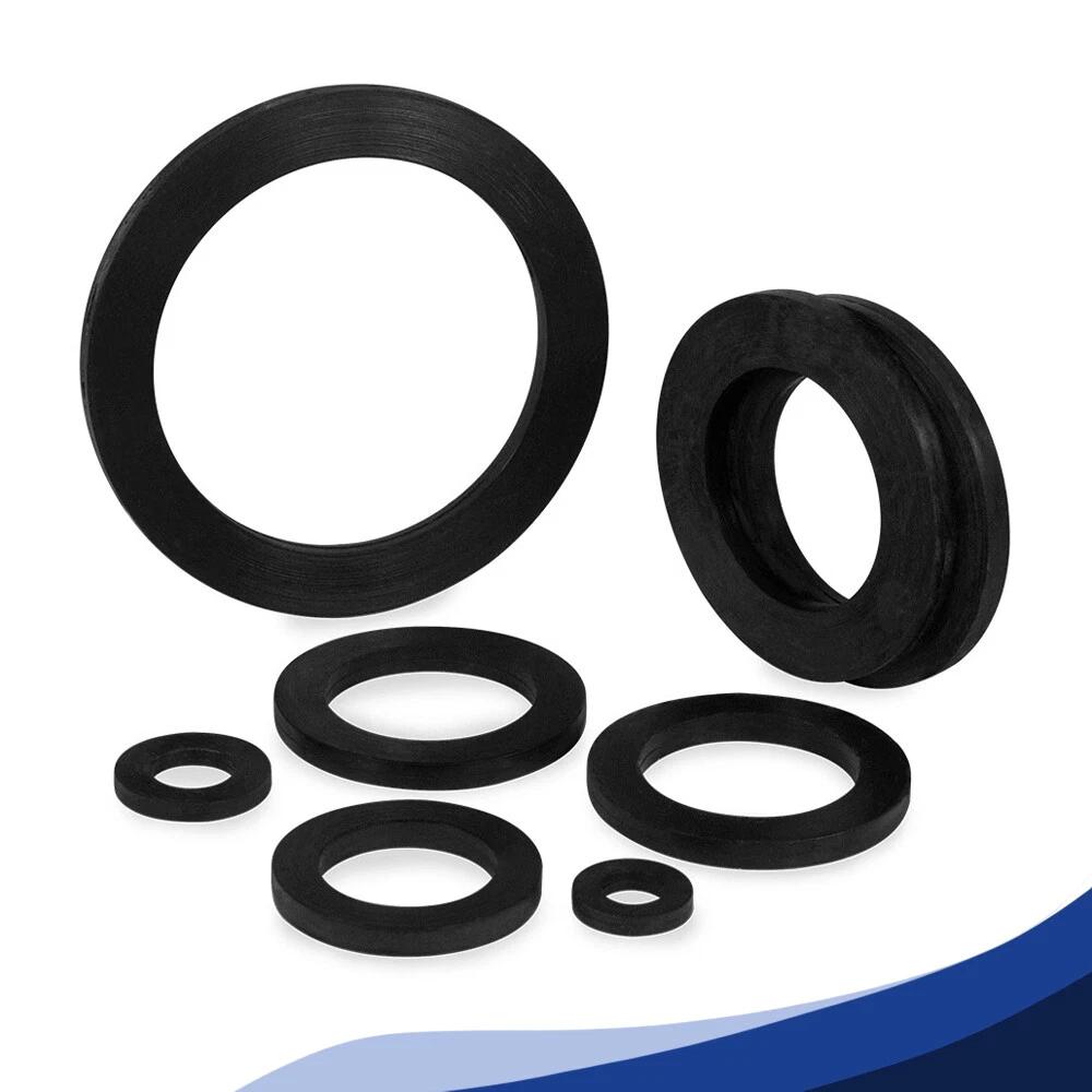 1/8" 1/4" 3/8" 1/2" 3/4" ~ 2" BSP NBR Nitrile Rubber Washing Machine Shower Hose Washers Gaskets SealsWasher Thick 1.4mm-3.5mm
