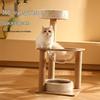 Large Cat Tree with Integrated Bed, Shelves, Sisal Scratching Posts, and Jumping Platform