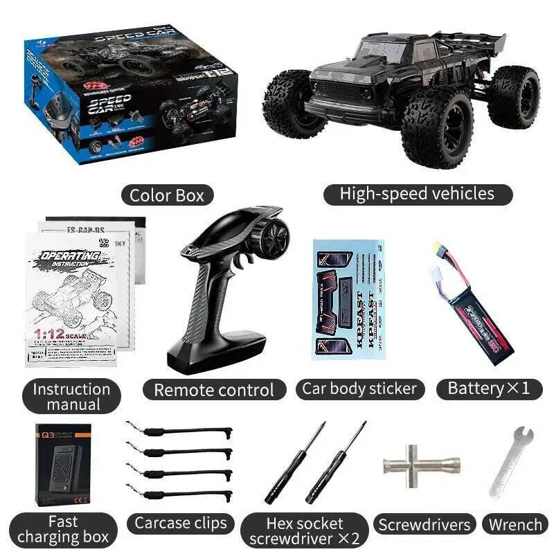KF16/17 Brushless RC Short Course Truck High-Speed Rally Racer Full Proportional Remote Control Off-Road Model Car for Adults