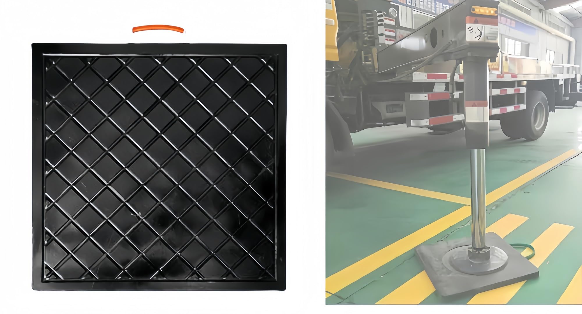 

Outrigger Pad, Base Lift Jack Pad, Off-Road Base Lift Jack Base, Jack Base, Corrosion/Aging/Pressure 300*300*40mm