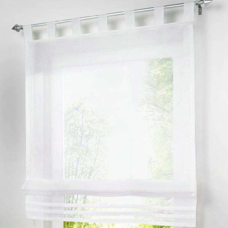 Elegant Roman Shade Light Filtering Window Roman Blind Solid Color Light Filtering For Study or Balcony, Adjustable