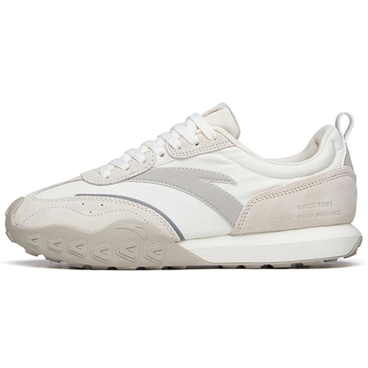New Anta HERITAGE Anti Slip Wear Resistant Low Top Sports Casual Shoes Men's White Gray 112218856-1