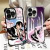Bleach Kuchiki Byakuya Plating Phone Case For Iphone 16 17 Pro Max Air 16E 14 15 Plus 12 13 Mini Anti-Fall Airabag Cover