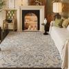 Blue Vintage Chinese Floral Rug Living Room Large Area Carpet Light Luxury Home Decoration Anti-slip Washable Mats Bedroom Rugs