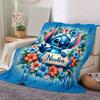 1pz Coperta con Stampa Stitch - Morbida, Coperta per Tutte le Stagioni per Soggiorno, Camera da Letto, Regalo Personalizzato con Adorabile Design Cartoon