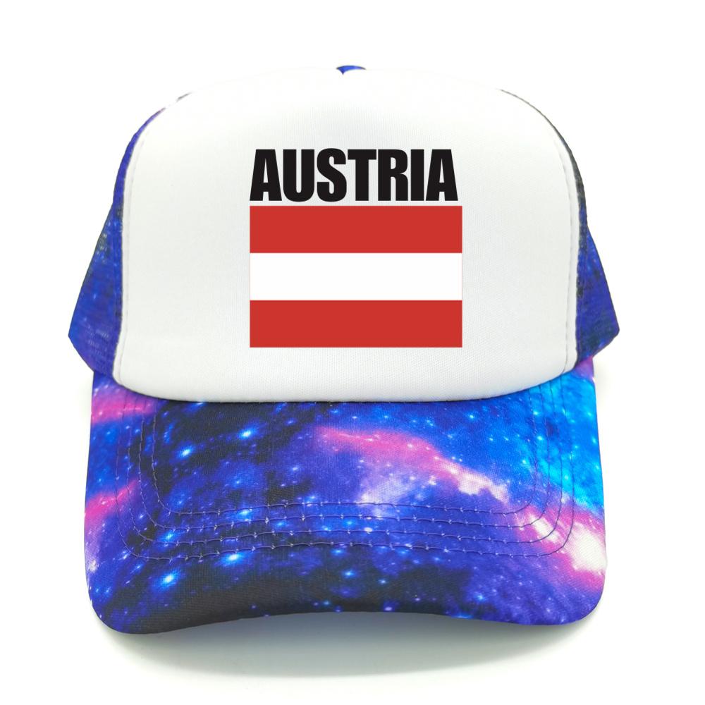 Cappellino da Baseball Bandiera Austriaca Fresco Estivo Unisex Rete Traspirante Cappello per Fan del Paese Cappellino Trucker Unisex Cappellini in Rete Traspirante per Esterno