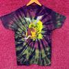 Rock and Morty Aliens Escaping Portal Tiedye T-shirt