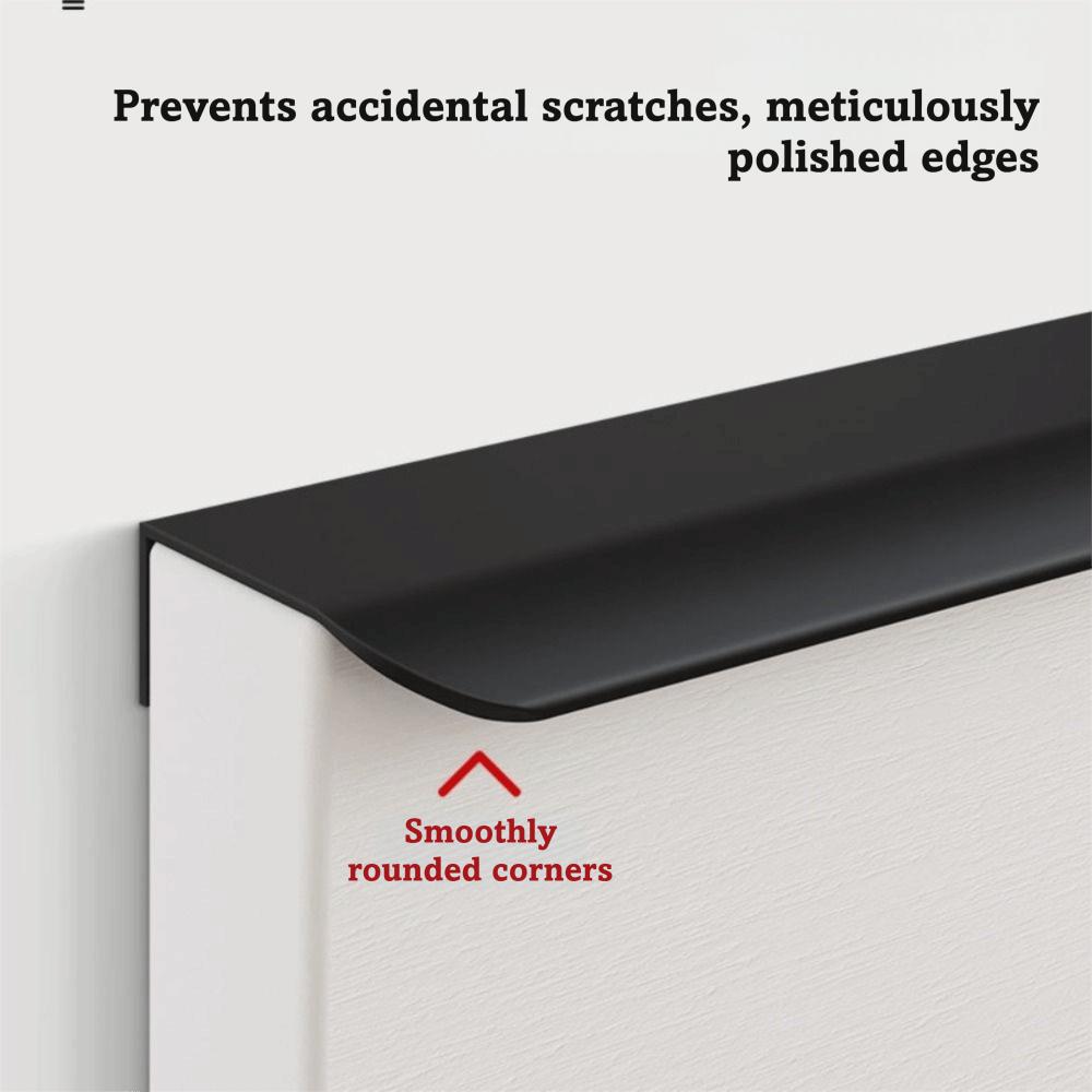 Aluminum Zinc Zinc Alloy nvisible Cabinet Handles Arc Design Cabinet Arc Design  Kitchen Cabinet