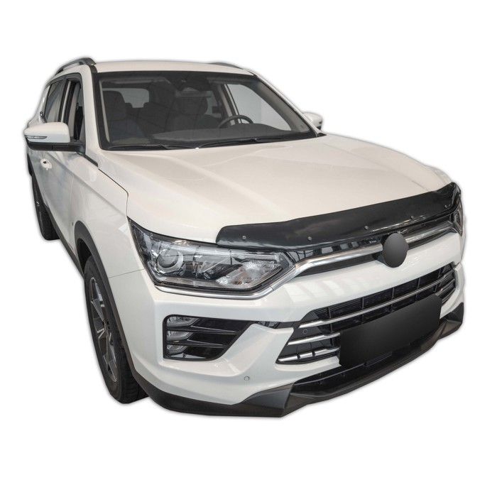 SCOUTT | Bra Capot Déflecteur Protection Pour KGM Korando Depuis 2019, Aérodynamique, Assemblage Facile, Aucun perçage requis