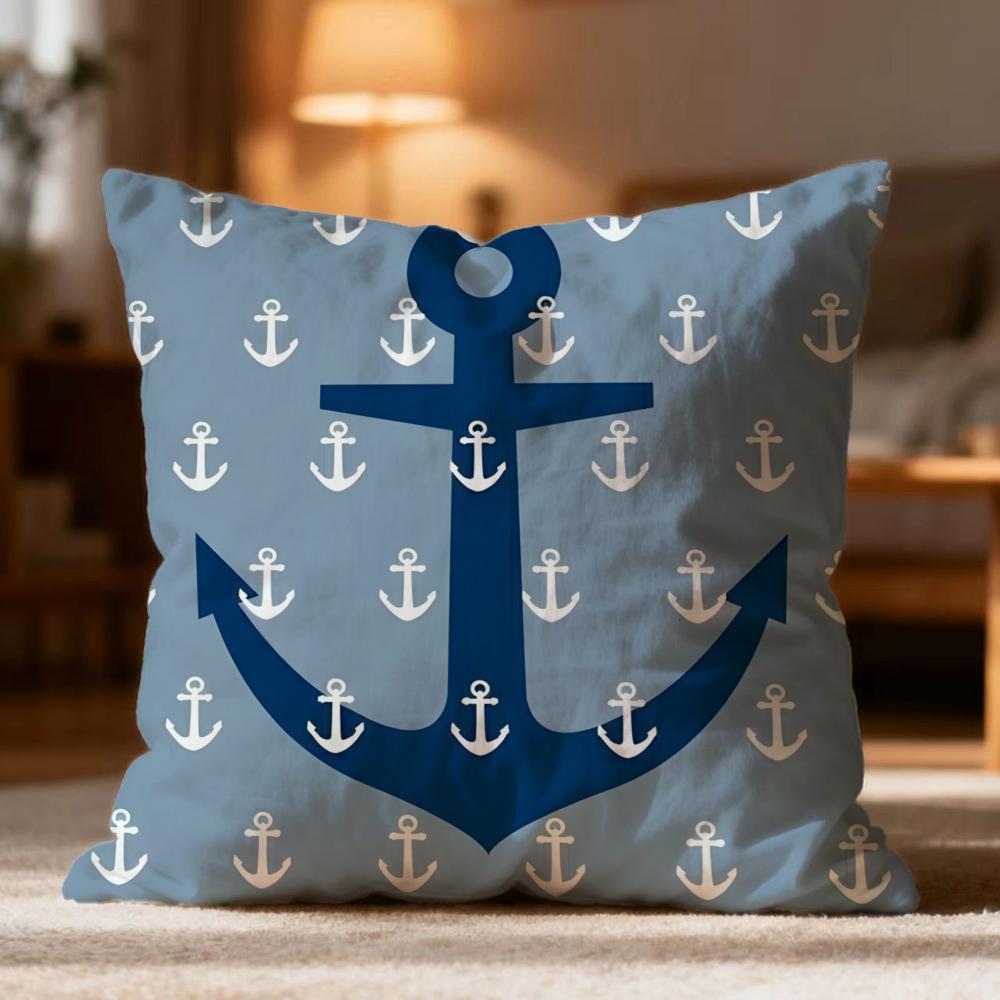 Popular OOcean Sailorer Cushion Cover Soft Washable Pillow Case Multi-Scene for Couch Bed Travel Office Use