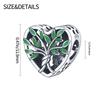 Authentic Charm Bead Charms Copper Plated Green Tree Bead Charms Compatible With Bracelets Women Jewellery Making Diy Gift