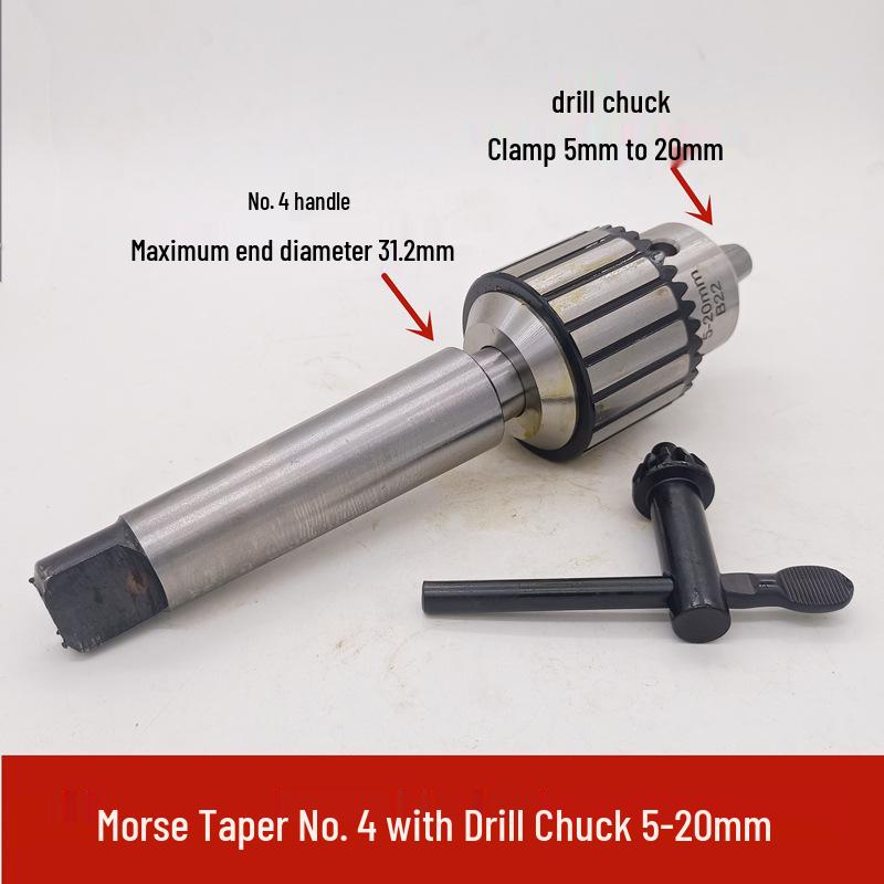 Morse Taper Shank Drill Chuck Set 1-13mm with Bench & Magnetic Drill Compatibility