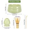 QuiExact 4-Piece Matcha Set, Includes Matcha Bowl, Tea Ceremony Utensils, Matcha Whisk, Chashaku, Tea Scoop, and Matcha Whisk Set. Perfect for Tea