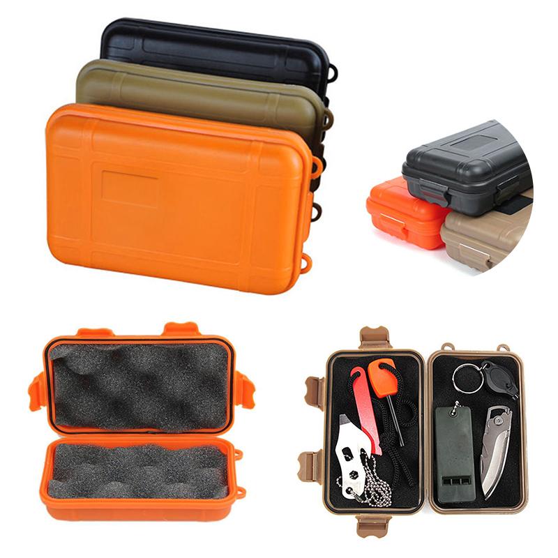 1PC Storage gaine Portable Storage Box Camping Equipment Survival Sealed Box Multifunctional EDC Toolbox Outdoor Waterproof