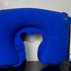 Inflatable U-Shaped Neck Pillow for Travel and Camping - Mouth-Blow, Multi-Functional, and Foldable