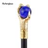 Drachenklauengriff, blaue Glaskugel, goldener Gehstock, modischer dekorativer Gehstock, Cosplay-Gehstock, Knauf, Crosier, 93 cm