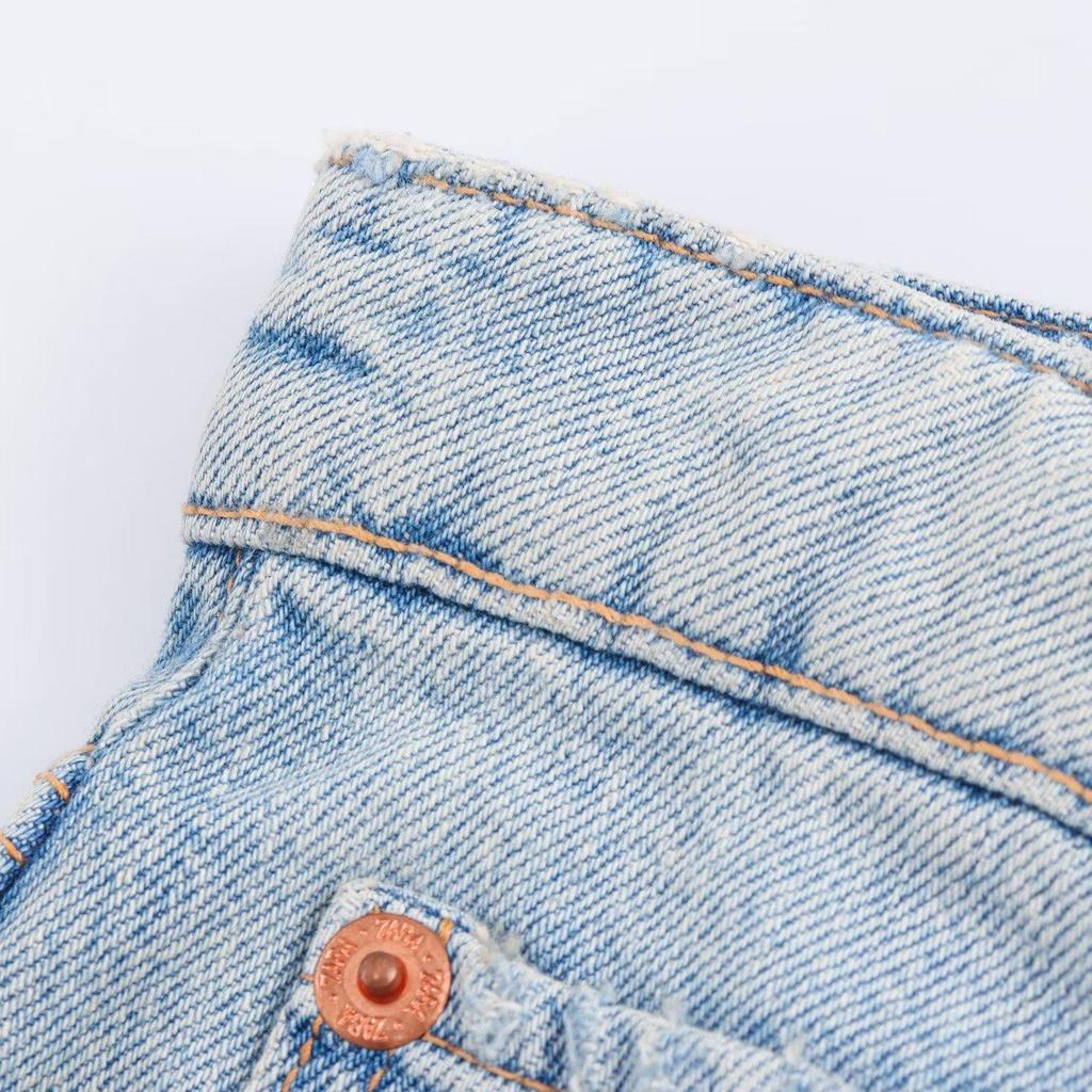 2025 Spring Women's Slim High-Waist Rhinestone Denim Shorts