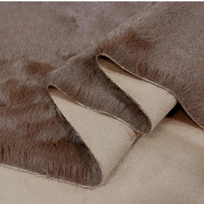 Tessuto Composito Suede e Lana d'Agnello Spesso 50x150cm Caldo per l'Inverno Cappotto Abbigliamento da Motociclista Giacca a Vento Tessuto alla Moda per Cucito