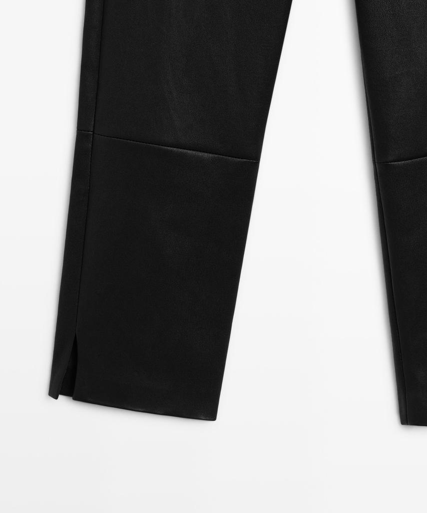 Masimodutti Lambskin Capri Pants