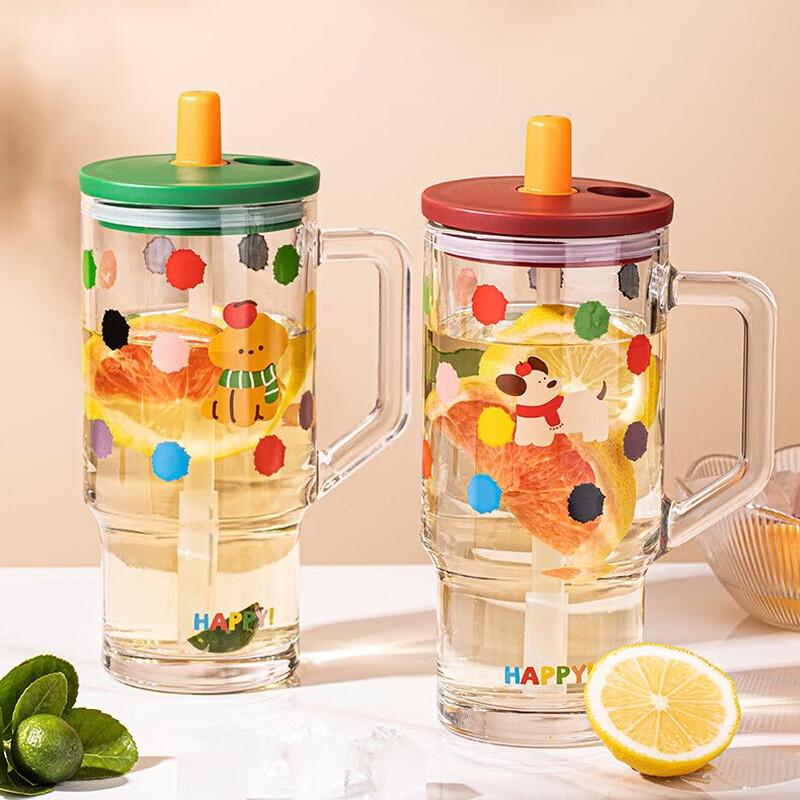 LOVWISH Happy Wave Glass Tumbler