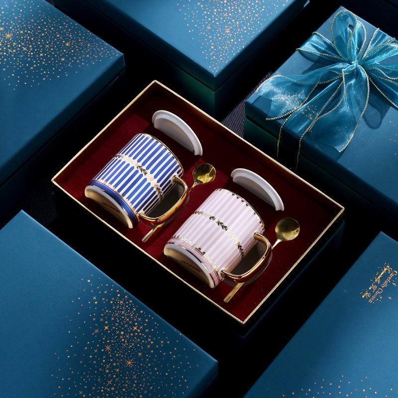Couple Pair Of Cups, A Pair Of Water Cups, Afternoon Tea, Guochao Light Luxury Cup Gift Box Set