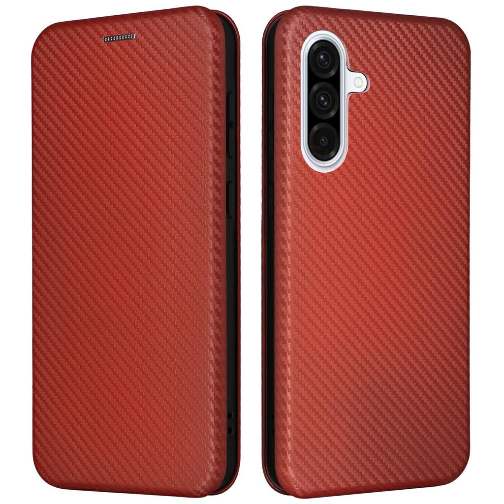 For Samsung Galaxy A26 5G Case Carbon Fiber Texture Drop-Proof PU Leather Phone Cover