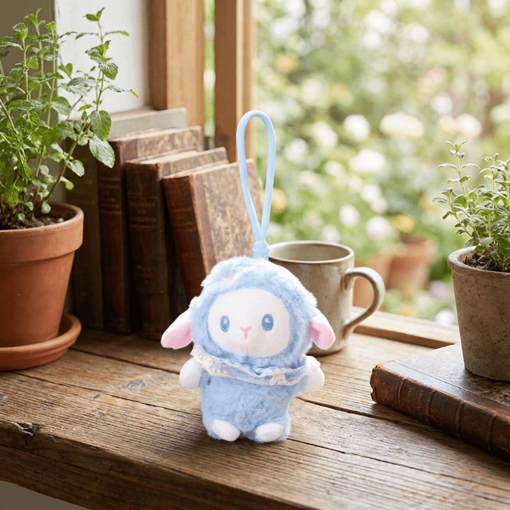 Soft Fluffy Lamb Backpack Decoration Lace Dress Sheep Pendant Bag Accessories Bag Decoration