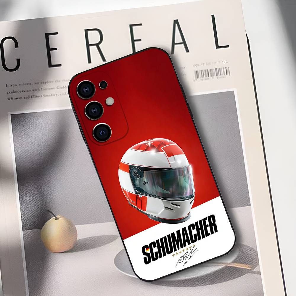 

Racing Driver M-Michael S-Schumacher Phone Case For Samsung S25,S24,S21,S22,S23,S30,Ultra,S20,Plus,Fe,Lite,Soft Black Cover Samsung S21 s305G