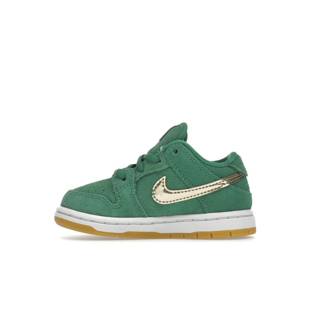 Nike Dunk Low SB TD St. Patricks Day Baby Sneakers Green Lucky-Green Metallic-Gold DN3673-303