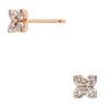 Vendome Aoyama Earrings K10 Pink Gold White Topaz AJAA2360 TH [Official]