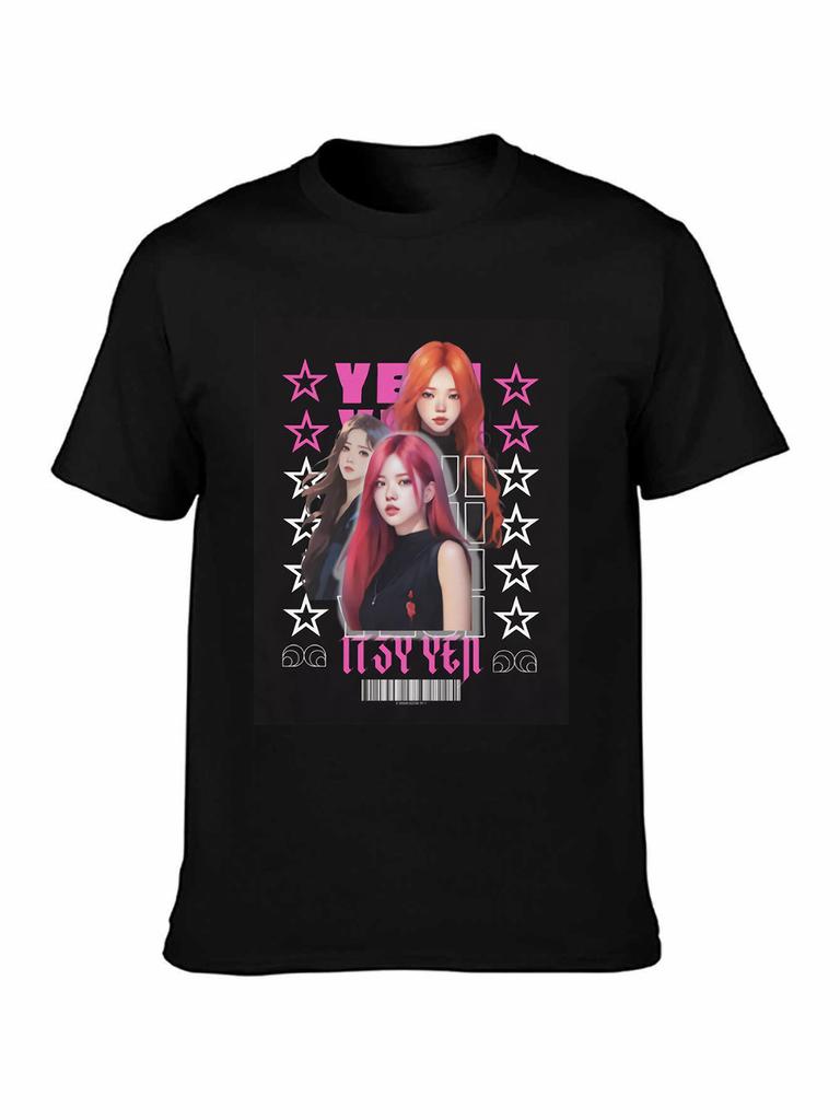 ITZY Yuna YEJI Ryujin Chaeryeong Kpop Stars Graphic T-shirt