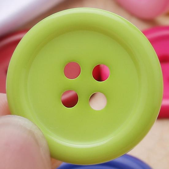 110Pcs Resin Cat Eye Buttons 9mm-30mm Four-Eye Buttons Sewing Accessories DIY