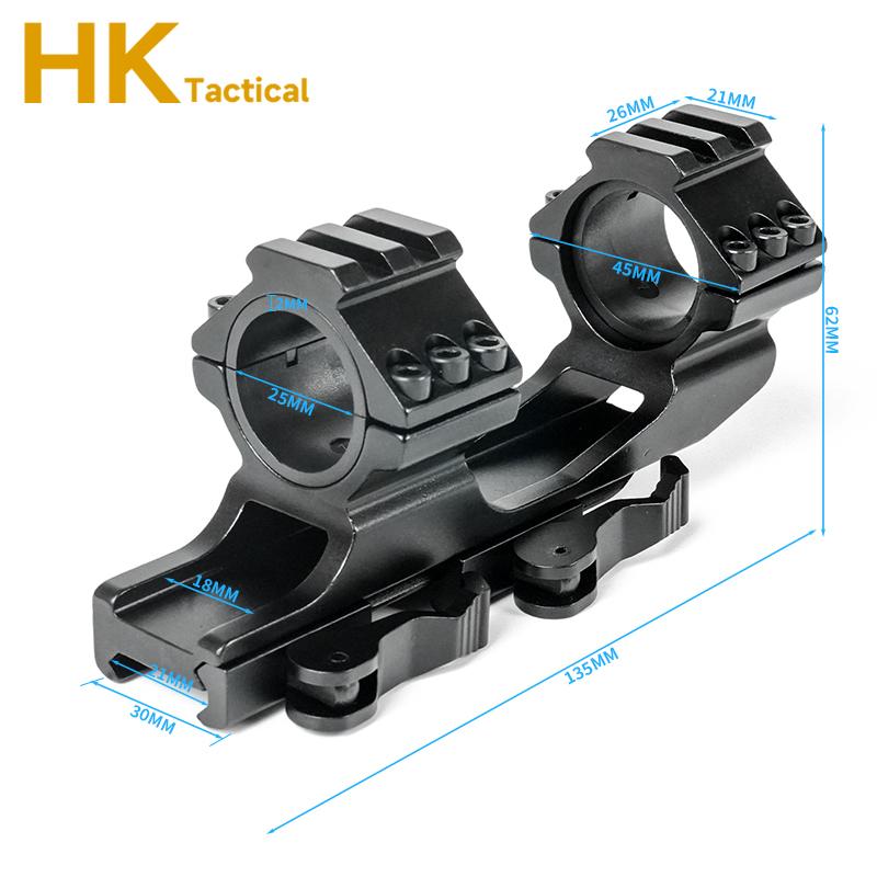 Airsoft Tactical 30mm / 25.4mm Riflescope Mount Ring 21/11mm Picatinny Rail Aluminium Sight Base for Rifle Scopes Hunting Mounts