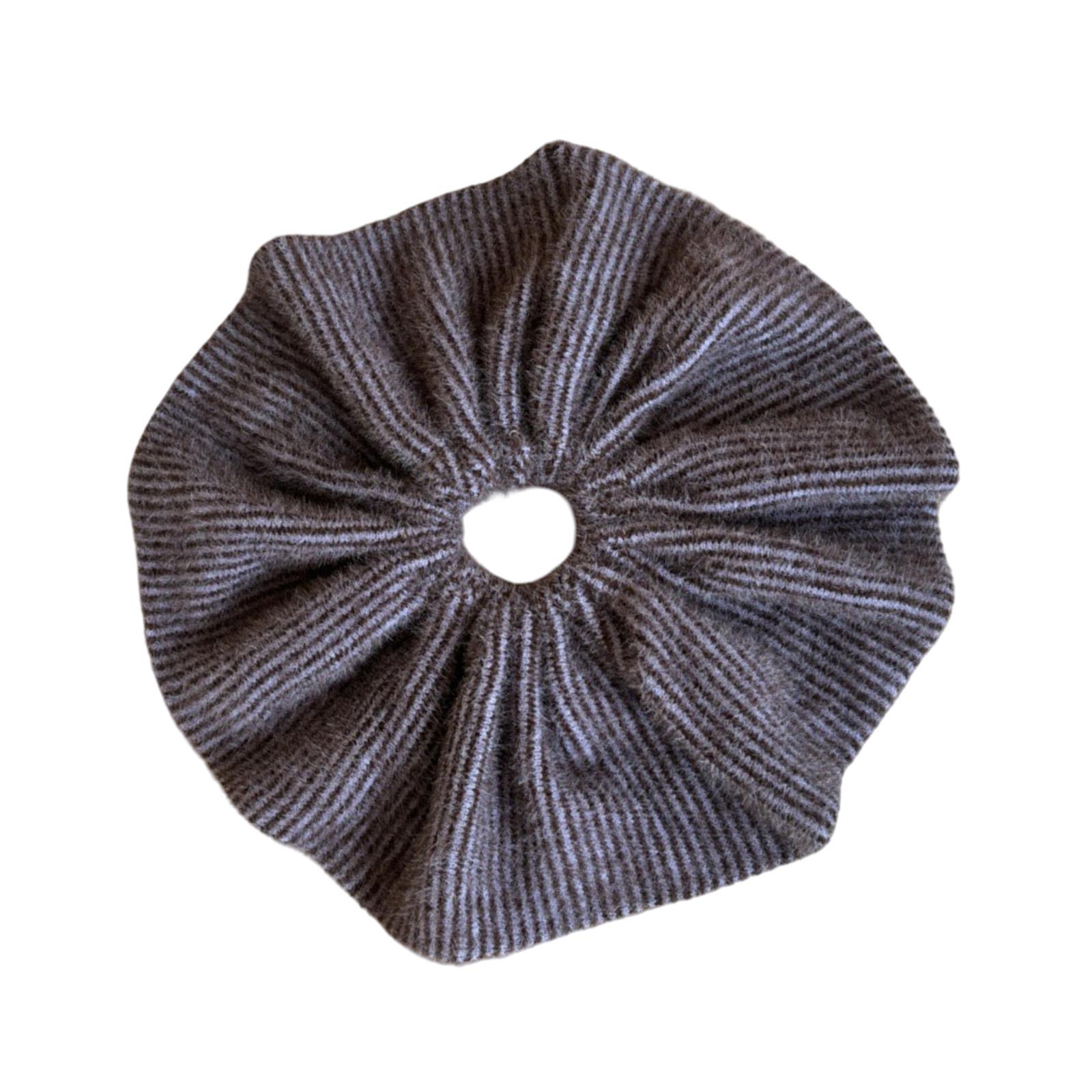 

Oversized Crochet Hair Scrunchies Soft Breathable Hair Wrap Multi Color Option Headwear For Ponytails And Hairstyling фиолетовый