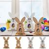 Standing Bunny Wooden Egg Stand Creative Chocolate Egg Rack Easter Egg Rack  Decoration Supplies