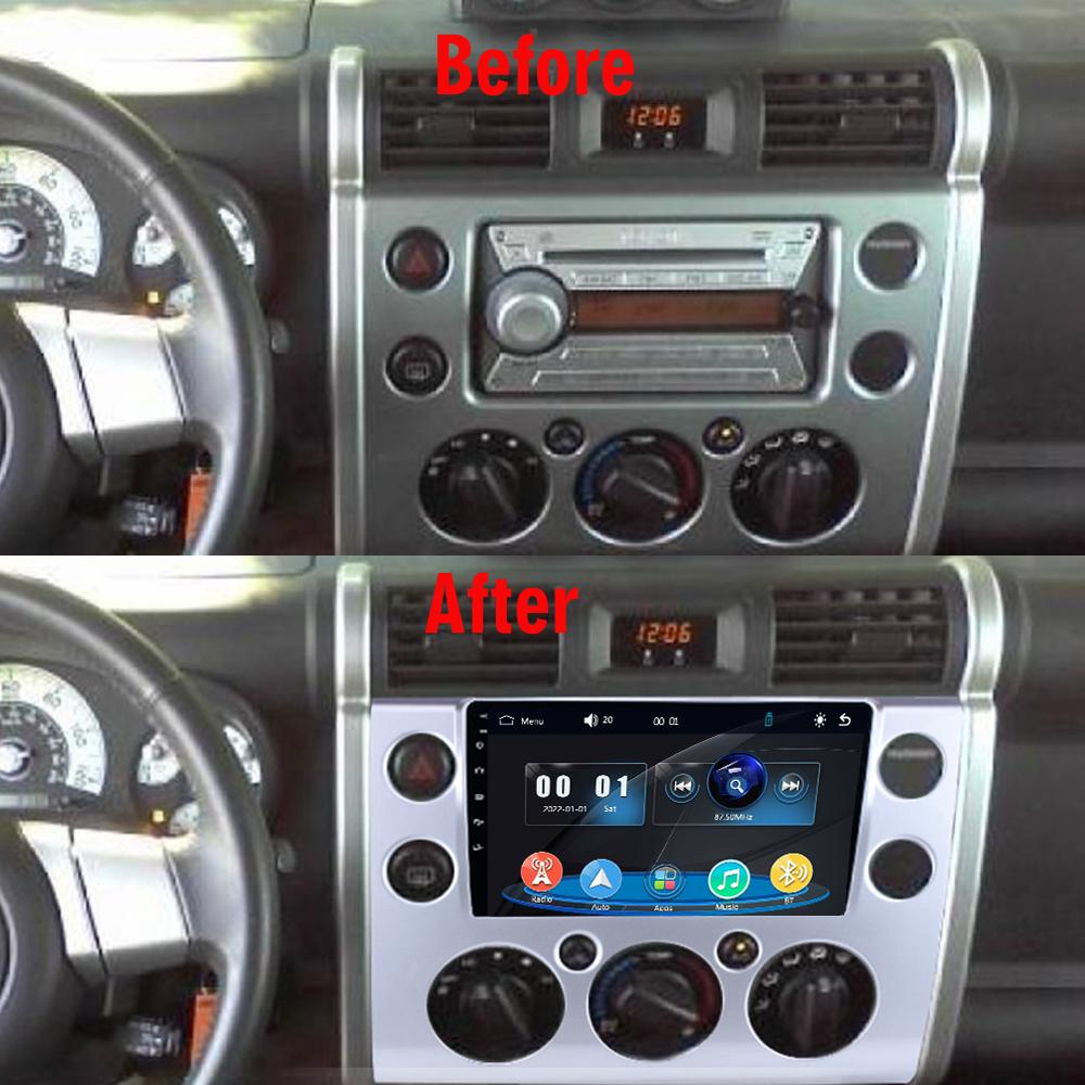 Icreative Car Radio Multimedia MP5 Player Head Unit Stereo BT For Toyota FJ Cruiser 2007-2013