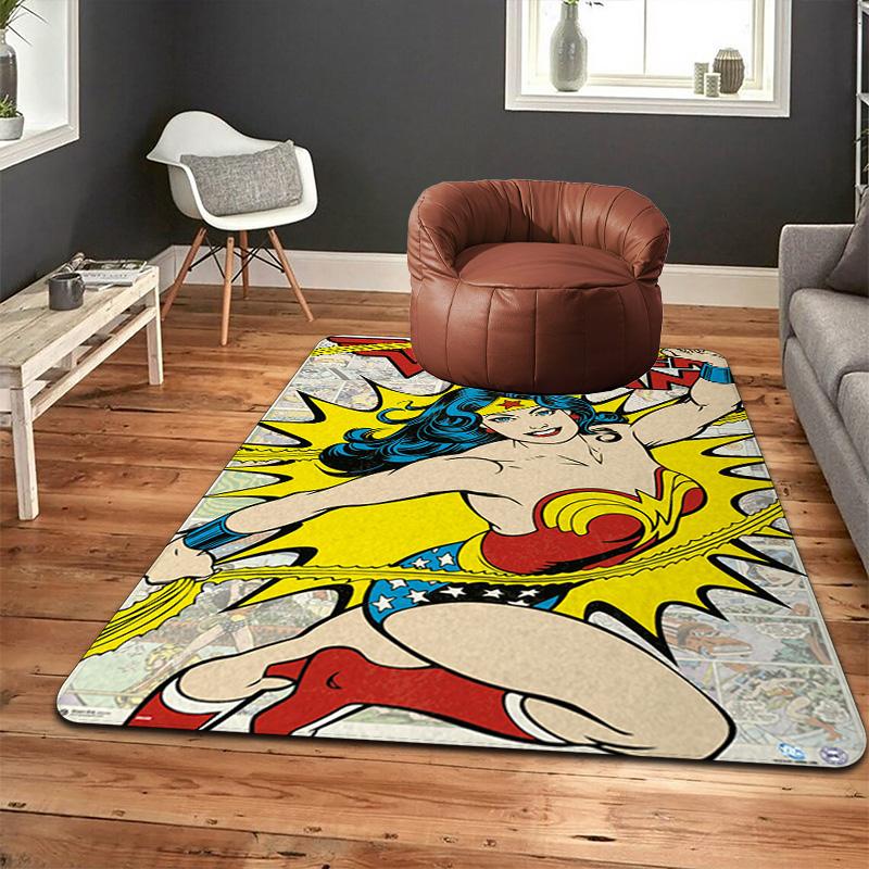 Superhero Rug Floor Mat for Living Room or Bedroom Soft and Comfortable Carpet a Gift for Birthday and Holiday.SFF0917178