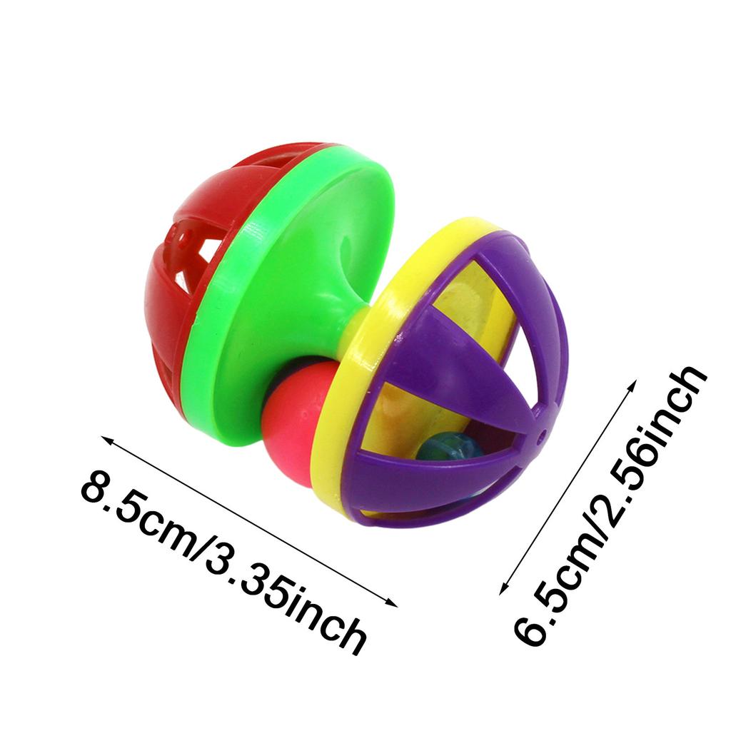 Cat Toy Bell Plastic Jingle for Cats Pounce Rattle Toys for Cat Training Game Interactive Playing Toy for Small Cat Dogs